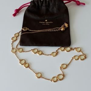 Kate spade crystal confetti Citroen gold necklace